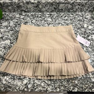 NWT Wild Fable Pleated Tan Skirt